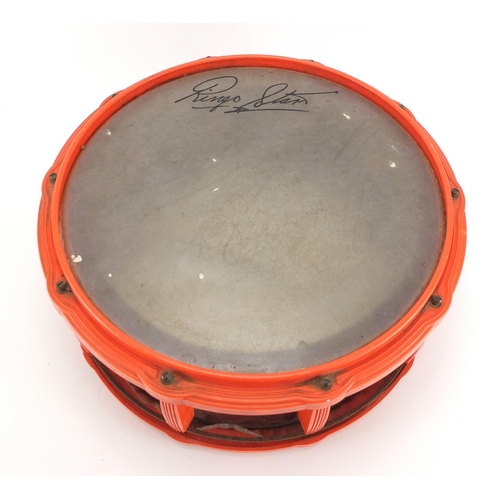 153 - Ringo Starr New Beat Selcol drum, 36cm in diameter