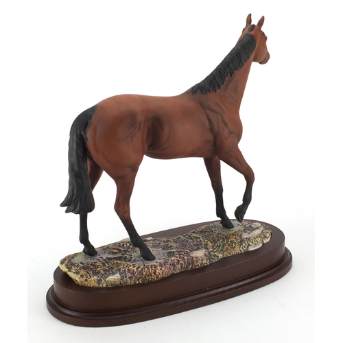 2082 - Royal Doulton Red Rum, DA 218 limited edition 147/7500, with certificate and stand, overall 36cm hig... 