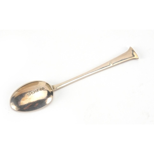 2413 - Two sets of six silver teaspoons, Birmingham and London hallmarks 1928 and 1933, with fitted leather... 