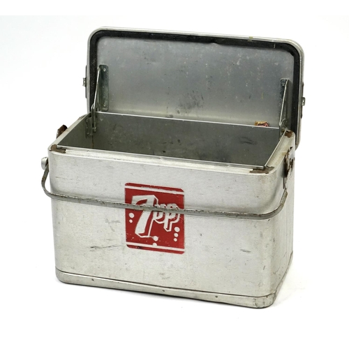 2050 - Vintage 7-Up ice cooler, 35.5cm H x 51cm W x 27cm D