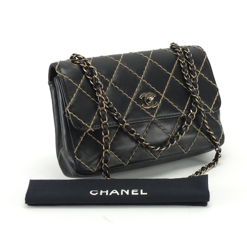 Chanel surpique hot sale flap bag