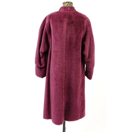 2252 - 1950's mohair full length coat