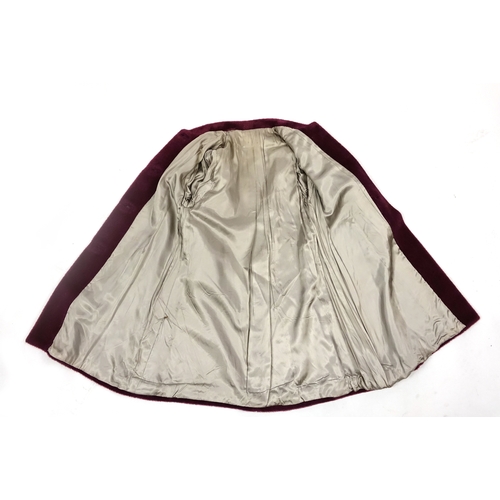 2252 - 1950's mohair full length coat