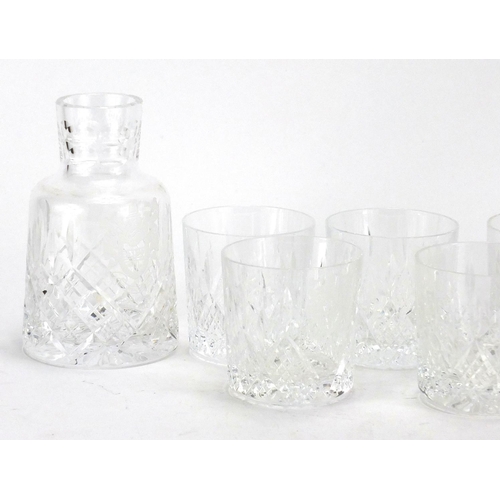 168 - Waterford Crystal decanter and set of six tumblers, etched with Highwood's Golf Club Crest, the desc... 