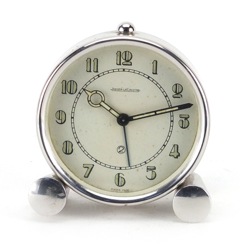 2285 - Jaeger-LeCoultre travel alarm clock, 8cm high