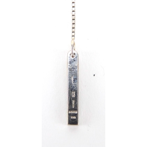 2440 - 18ct white gold Gucci necklace, 50cm in length, approximate weight 5.4g