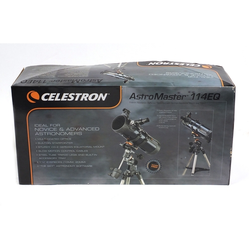 2070 - Celestron Atsro Master telescope, 114EQ with box