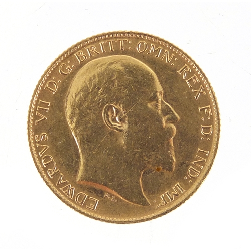 2423 - George VII 1910 gold half sovereign