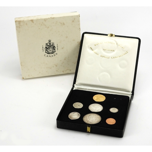 2310 - Royal Canadian Mint 1967 coin collection including an Elizabeth II gold twenty dollars