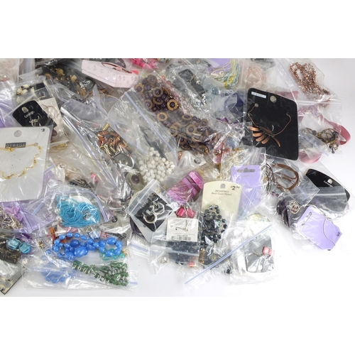 265 - Large selection of costume jewellery including necklaces and earrings