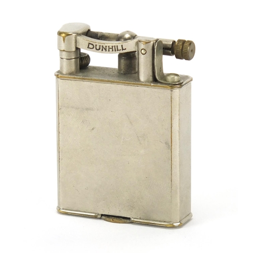 389 - Dunhill silver plated pocket lighter, 5.5cm in length