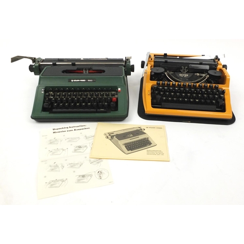 159 - Two vintage typewriters comprising Robotron model 105 and Silver-Reed 500