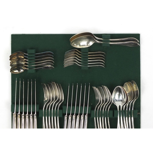 160 - Robbe & Berking silver plated suite of silver plated cutlery