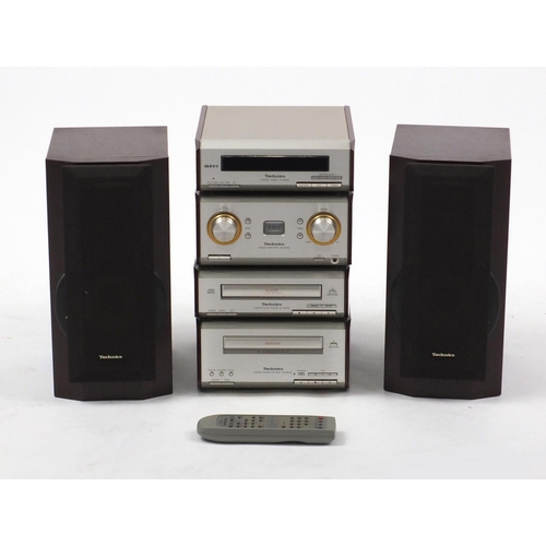 2208 - Technics HD550 separates hi-fi system including a stereo tuner, stereo amplifier and compact disc pl... 