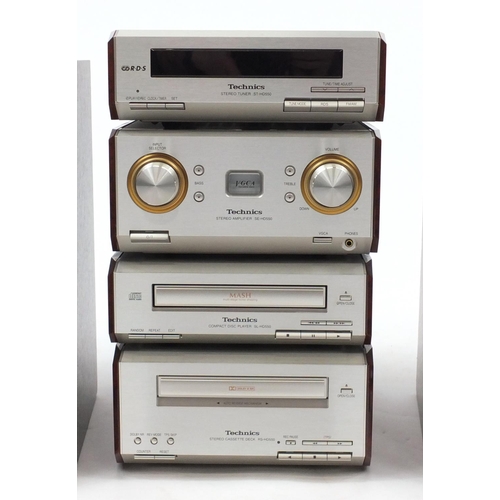 2208 - Technics HD550 separates hi-fi system including a stereo tuner, stereo amplifier and compact disc pl... 