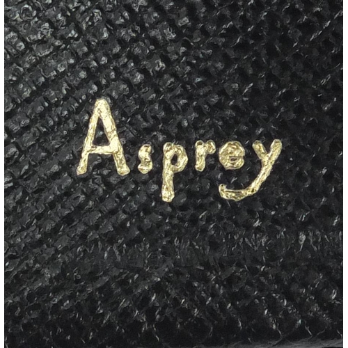 2074 - Asprey tooled leather easel photo frame, 22.5cm x 17.5cm