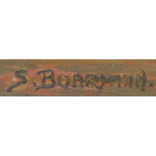 233 - S Boardman - Still life flowers, two mixed media's, framed, each approximately 50cm x 40cm
