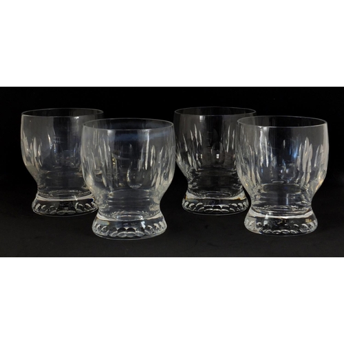 116 - Set of four Edinburgh crystal glasses, 9.5cm high
