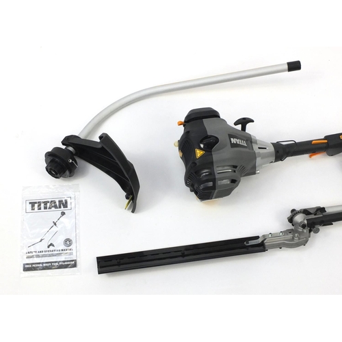 52 - Titan 25cc petrol multi tool, model TTL488GDO