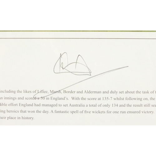 2168 - Gary Brandham - Botham's Ashes, signed by Ian Botham and Gary Brandham, print in colour, limited edi... 