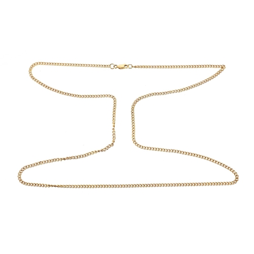 2269 - 9ct gold necklace, 70cm in length, approximate weight 16.5g