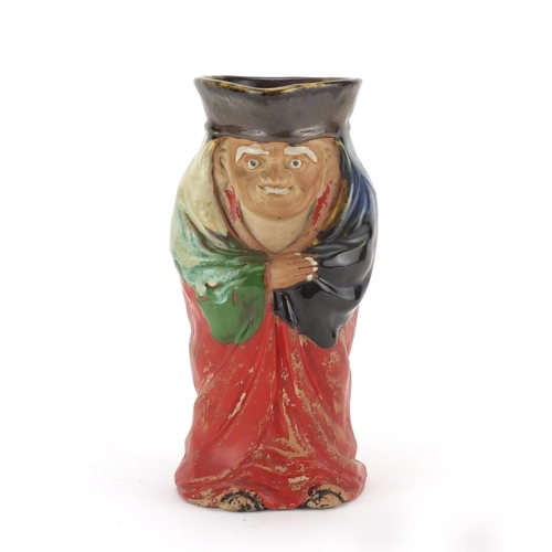 2080 - Japanese Sumida Gawa figural jug, 19cm high