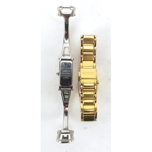 222 - Two ladies wristwatches, Gucci and DKNY