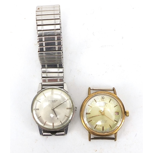 228 - Two vintage gentleman's wristwatches, Trident automatic and Excalibur Incabloc