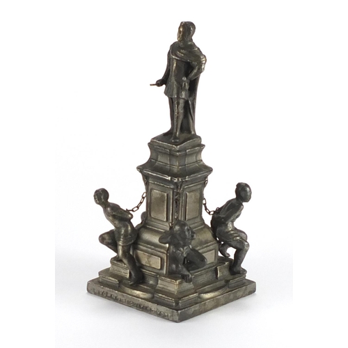 391 - Italian model of The Monument of The Four Moors, in Livornor, 14.5cm high