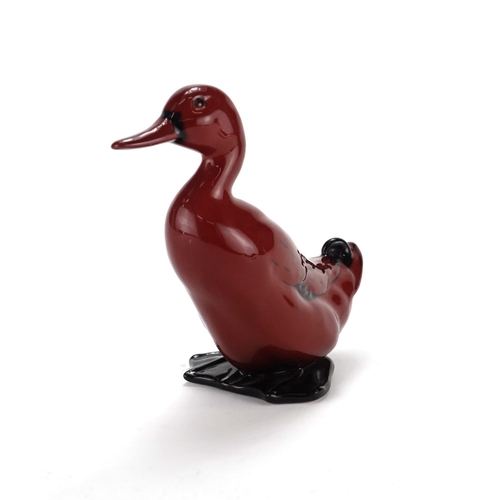 2046 - Royal Doulton Flambe duck, 15.5cm high