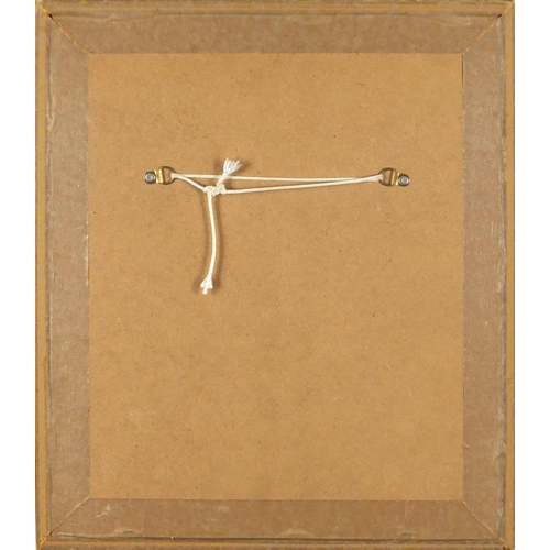 968 - Bryan Bysouth - Bullmastiff, acrylic, mounted and framed, 24cm x 19cm