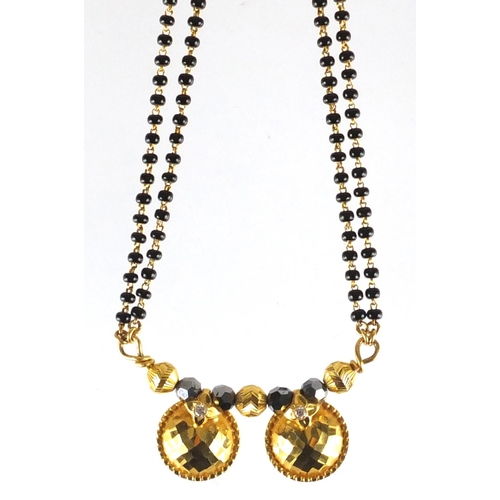 Shop online big silver necklace design for indian Weddings.