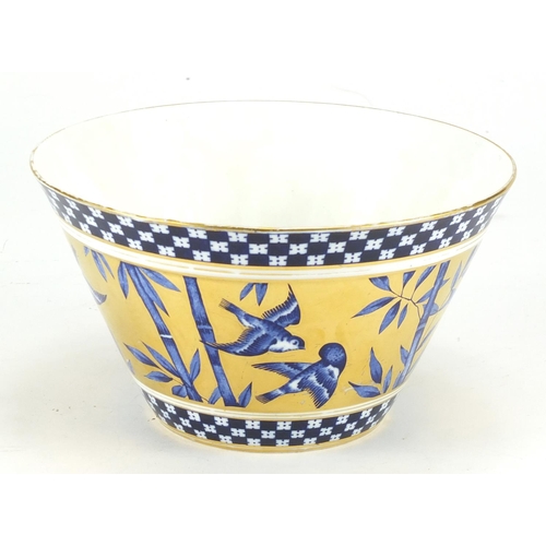 338 - Aesthetic porcelain bowl by Coalport, 9.5cm high x 16.5cm in diameter