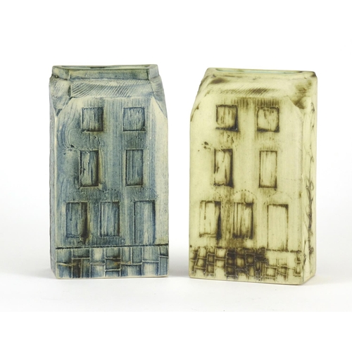 2269 - Two Carn pottery house vases, each 12cm high