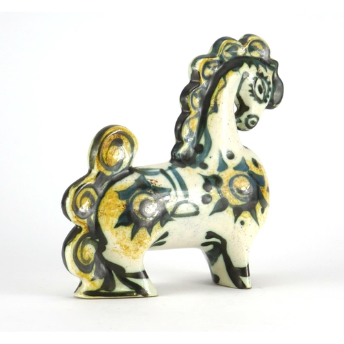 2149 - Celtic pottery model of a stylised horse, 25cm high