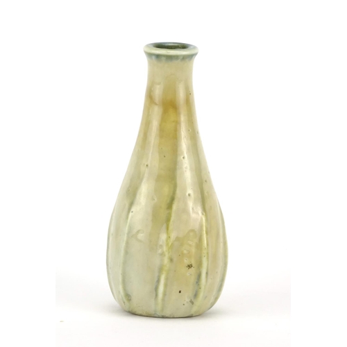 512 - Early 20th century miniature Martin Brothers stoneware vase, incised marks to the base, 9.5cm high