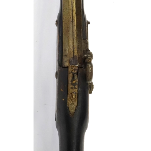 238 - 19th century percussion cap rifle, 127cm in length