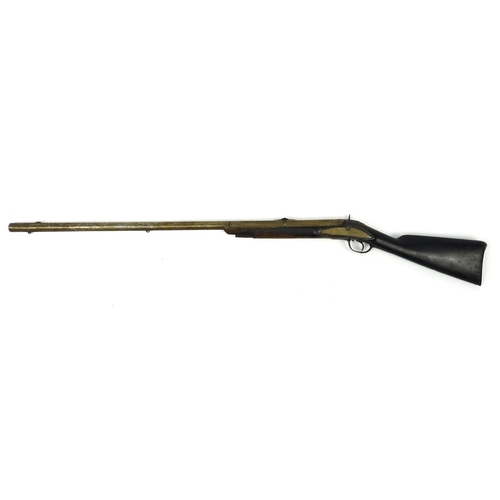 238 - 19th century percussion cap rifle, 127cm in length