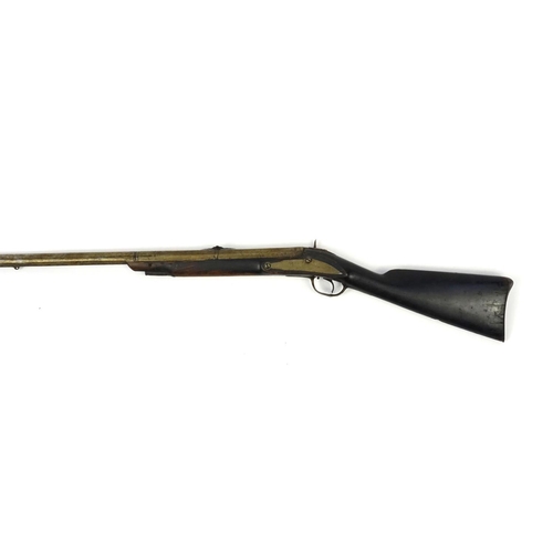 238 - 19th century percussion cap rifle, 127cm in length