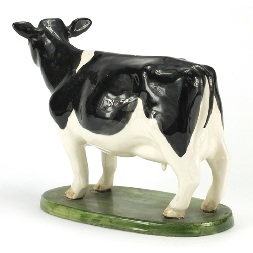 2246 - Bayer hand painted model of a cow by David Sharp, 18.5cm high