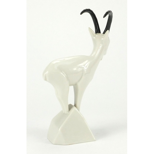 2408 - Modernist German mountain goat by Sgrafo, 18.5cm high