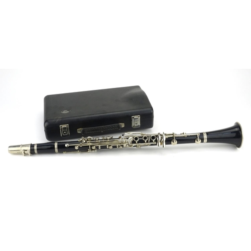 2092 - Crampon & Co Buffet five piece clarinet with fitted case, serial number 377417