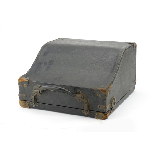 84 - Black Multiplex Hammond typewriter with case