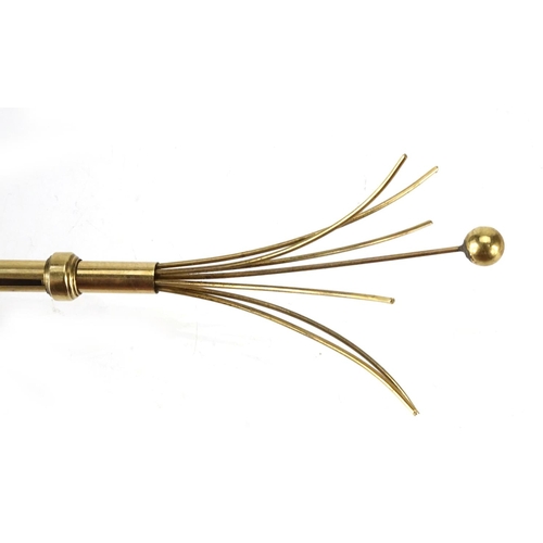 71 - 9ct gold propelling swizzle stick, by S J Rose & Son, Birmingham 1965, 8.5cm in length, approximate ... 