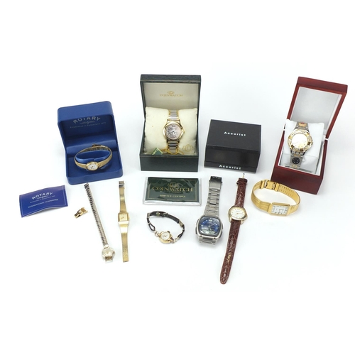 272 - Ladies and gentleman's wristwatches including Accurist, Seiko and Rotary