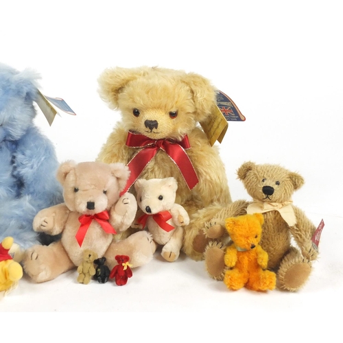 190 - Teddy bear's including Merrythought and a miniature Hermann