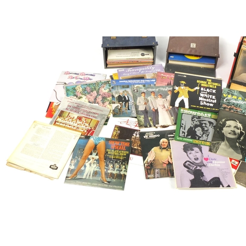 186 - Vinyl LP's, 78's and 45's including Nat King Cole, Roger Whittaker, The Platters, The Batchelors and... 