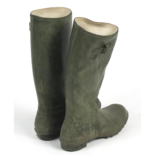 191 - Pair of Barbour wellington boots, no size