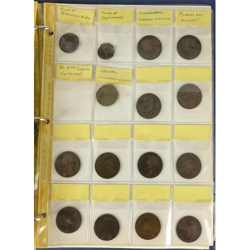 140 - Antiquarian and British coinage, some Roman including two William III six pence's, Elizabeth I 1583 ... 