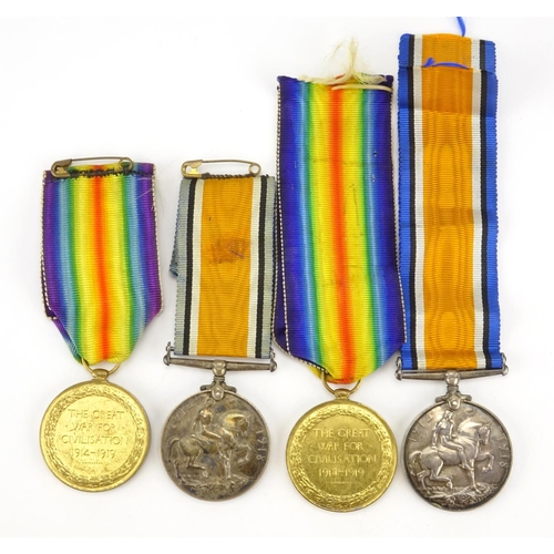 180 - Two British Military World War I pair's awarded to 2067GNR.L.R.HULL.R.A. and 6294A.CPL.G.SMITH.R.A.M... 